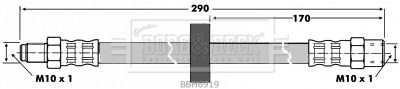 BORG & BECK Тормозной шланг BBH6919